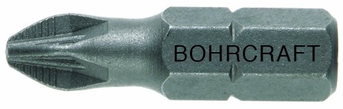 Schrauber-Bits 1/4" für Pozidriv-Schrauben PZ 1 x 25 mm ACR lose/Werksverpackung von Bohrcraft