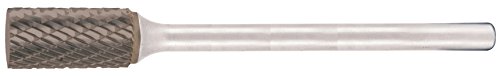 HM-Frässtift TiALN Form A Zylinder lange Ausf. 6,0 mm x 150 mm/Kreuzverzahnung in BC Verp. von Bohrcraft
