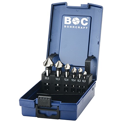 BOHRCRAFT Kegelsenker-Satz DIN335C 90 Grad HSS-E Co 6-teilig in ABS Box, 1 Stück,17101330006 BOHRCRAFT Kegelsenker-Satz DIN335C 90 Grad HSS-E Co 6-teilig in ABS Box, 1 Stück,17101330006 von Bohrcraft