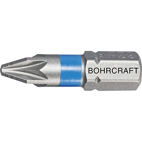 Schrauber-Bits 1/4" für Pozidriv-Schrauben PZ 2 blau x 25 mm 10 Stck in Bohrcraft SB-Pack von Bohrcraft