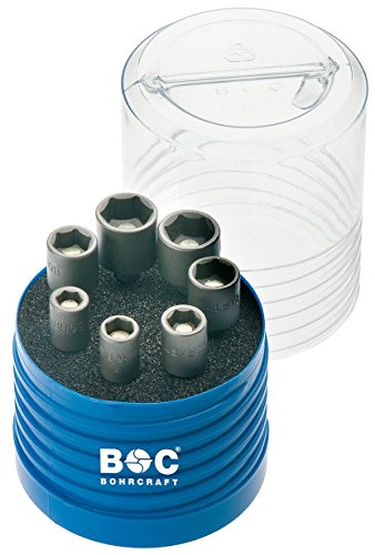 Bohrcraft Steckschlüsseleinsatz Set magnetisch RST7 / SW 7, 8, 10, 12, 13, 1/4", 3/8" / 7-teilig / 6500 14 30007 von Bohrcraft