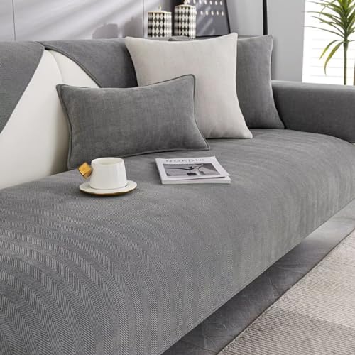 BohrenCL Sofa Überzug, Chenille Sofabezug, Sofa Überwurf, Sofadecke rutschfest, Sofa überwurfdecke, Sofaschutz Katze Hund, Sofa Schutzdecke, Sofadecken Für Sitzfläche, Couchbezug, SOFE Cover von BohrenCL