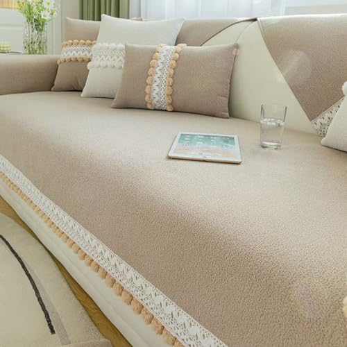 BohrenCL Sofabezug, Couch Überzug 1/2/3/4 Sitzer, Sofaschoner, rutschfeste Sofa Überzug, Sofaschutz Hund Katze Überwurf Hundedecke, Sofa Schutzdecke, Sofaüberwürfe, Chenille Sofabezug von BohrenCL