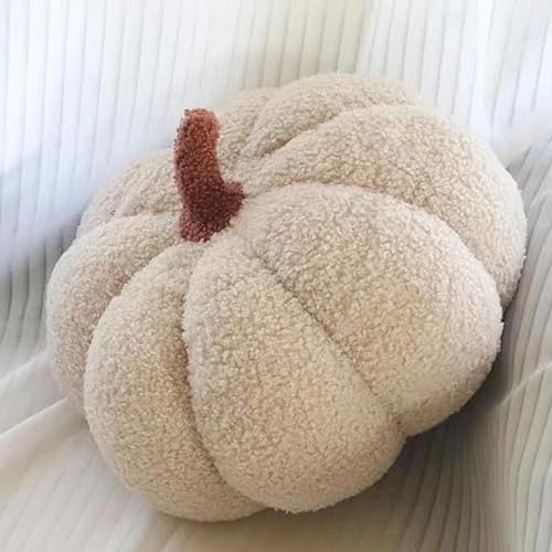 Kürbis Kissen, Kürbis Deko, 3D Plüsch Kürbis Dekokissen, Pumpkin Cushion Halloween Decorations, Pumpkin Throw Pillow for Home Bedroom Decoration von BohrenCL