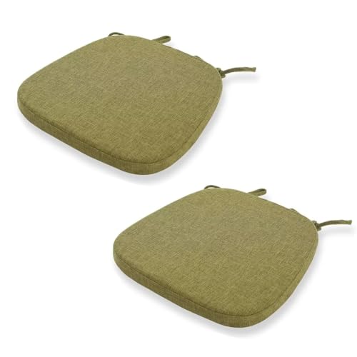 Stuhlkissen mit Bändern, Stuhlauflage, Filz Stuhlkissen, Sitzkissen für stühle Sitzpolster Stuhlpolster Anti-Milbe Sitzauflagen Chair Cushion, 43 * 41cm von BohrenCL