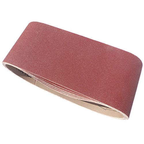10 Stück Schleifbänder 100mm x 610mm Korn P60 Gewebe Schleifbänder Schleifband Gewebebänder Bandschleifer BOHRFUX von Bohrfux