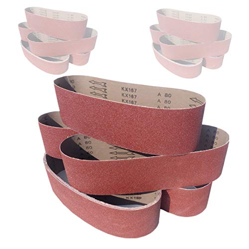 10 Stück Schleifbänder 100mm x 915mm Korn P240 Gewebe Schleifbänder Schleifband Gewebebänder Bandschleifer BOHRFUX von Bohrfux