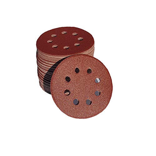 25 Stück KLETT Schleifscheiben Ø 125mm Körnung wählbar P40-P240 Schleifblätter Exzenterschleifer Schleifgiraffe Trockenbauschleifer Exzenter Langhalsschleifer BOHRFUX (Körnung P120) von Bohrfux