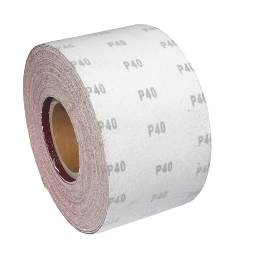 25m KLETT - Schleifpapier Rolle 115mm X 25m Korn P40 Schleifband Schleifrolle Rollenschleifpapier BOHRFUX von Bohrfux