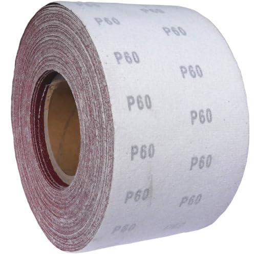 25m KLETT - Schleifpapier Rolle 93mm X 25m Korn P60 Schleifband Schleifrolle Rollenschleifpapier BOHRFUX von Bohrfux