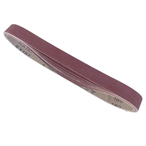 50 Stück Schleifbänder 25mm x 762mm Korn P180 Gewebe Schleifbänder Schleifband Gewebebänder Bandschleifer BOHRFUX von Bohrfux