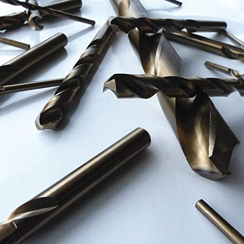 Metallbohrer Edelstahlbohrer Ø 8,6mm Spiralbohrer kurz Typ N - Rechtsschneidend HSS/Cobalt 5% DIN 338 Bohrfux von Bohrfux