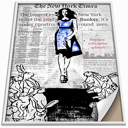 Boikal Collection Banksy Bilder ohne Rahmen Wandbilder XXL Poster Set - Alice Wunderland - 1-teilig, 40 x 60 cm - A2 Boikal Collection Banksy Bilder ohne Rahmen Wandbilder XXL Poster Set - Alice Wunderland - 1-teilig, 40 x 60 cm - A2 von Boikal
