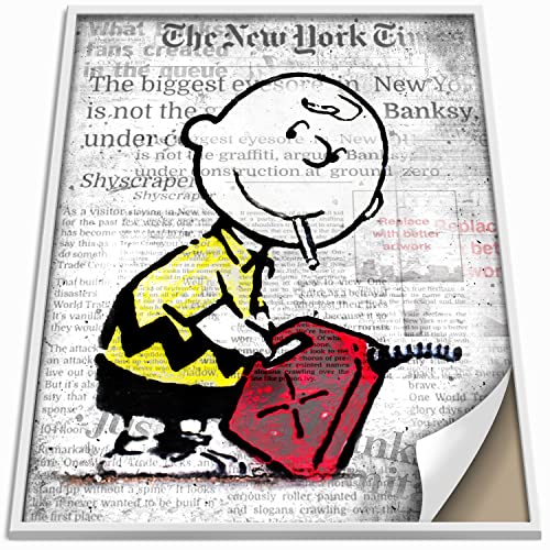 Boikal Collection Banksy Bilder ohne Rahmen Wandbilder XXL Poster Set - Charlie Brown - 1-teilig, 50 x 70 cm B2, von Boikal