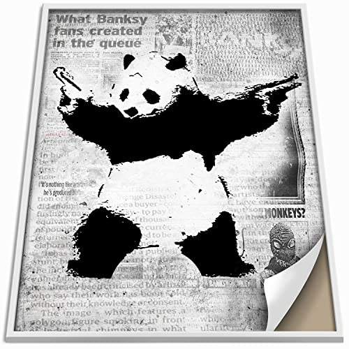 Boikal Collection Banksy Bilder ohne Rahmen Wandbilder XXL Poster Set - Panda - 1-teilig, 40 x 60 cm - A2 Boikal Collection Banksy Bilder ohne Rahmen Wandbilder XXL Poster Set - Panda - 1-teilig, 40 x 60 cm - A2 von Boikal
