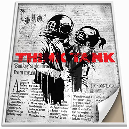 Boikal Collection Banksy Wandbild ohne Rahmen Bild Vintage Zeitung Stil Poster - Think Tank - 1-teilig, 50 x 70 cm B2 Boikal Collection Banksy Wandbild ohne Rahmen Bild Vintage Zeitung Stil Poster - Think Tank - 1-teilig, 50 x 70 cm B2 von Boikal