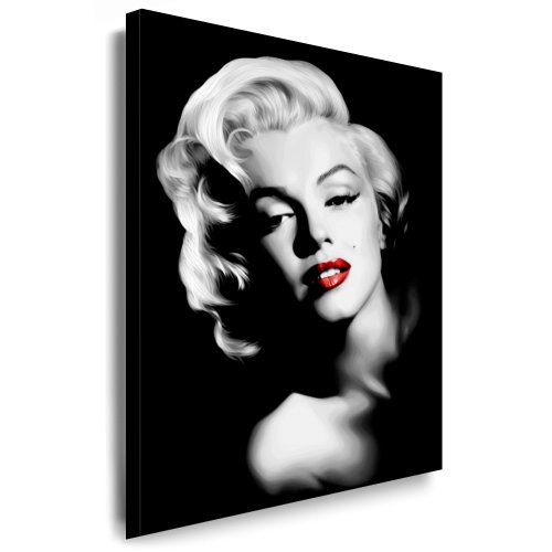 Marilyn Monroe Kunstdruck Deko Bild 100x70cm. - Weitere Wandbilder, Pop Art Kunstdrucke, Bilder zu Stars, Bands finden Sie bei Leinwandbilder org - Alle Bilder fertig gerahmt mit Keilrahmen!! von Boikal
