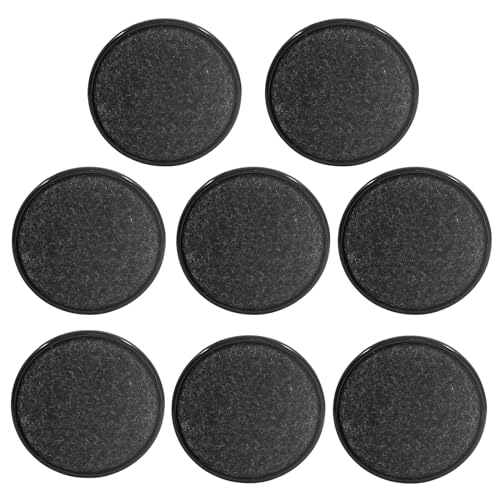 BokWin Möbelgleiter, rund, Innendurchmesser 61 mm, Möbelgleiter zum Bewegen von schwerem Sofa, Bett, Couch, Stuhl, Schreibtisch, Schwarz, 8 Stück von BokWin