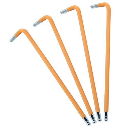 BokWin Sechskantschlüssel mit Kugelkopf, L-Form, langer Arm, L-förmig, langer Arm, Kugelspitze, Sechskantschlüssel – orangefarbene Sechskantwerkzeuge für Heimwerker, Fahrradreparatur und BokWin Sechskantschlüssel mit Kugelkopf, L-Form, langer Arm, L-förmig, langer Arm, Kugelspitze, Sechskantschlüssel – orangefarbene Sechskantwerkzeuge für Heimwerker, Fahrradreparatur und von BokWin