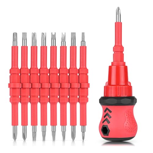 18 in 1 Multifunktions-Haushalts-Schraubendreher-Set, starker Doppelkopf, austauschbar, multifunktional, austauschbar, Schraubendreher-Set von Bokcztml