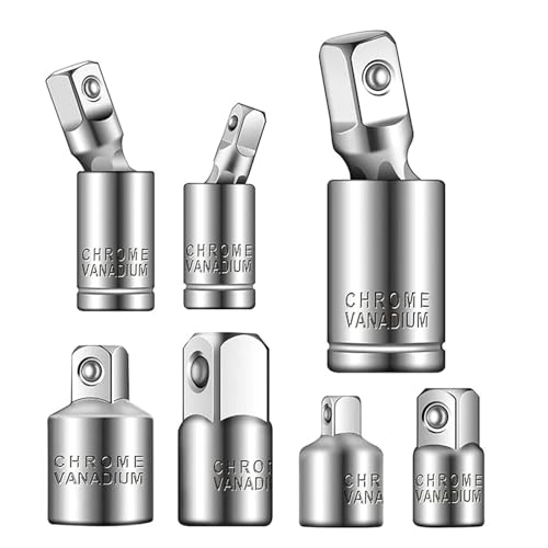 7pcs Socket Adapter Und Allgemeiner Gelenkset Elektrisches Und Mechanisches Werkzeug Für Flexible Verwendung Über 0 5 3/8 1/4 Laufwerke von Bokcztml