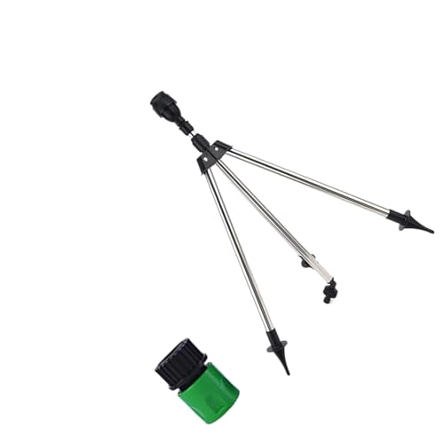 Auslaufsicherer, verstellbarer 360-Grad-Stativ-Sprinkler mit 1,9 cm Schnellanschluss für effiziente Rasenflächen, Gartenbewässerung, mehrere Anschlüsse, Bewässerung von Bokcztml