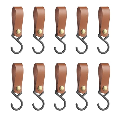 Bokcztml 10pcs Pu Leders Haken Zum Organisieren Von Mantelkleidung Wasserdicht Bokcztml 10pcs Pu Leders Haken Zum Organisieren Von Mantelkleidung Wasserdicht von Bokcztml