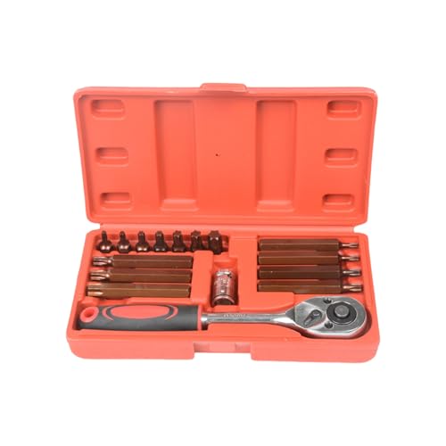 Bokcztml 16-teiliges Sechskant-Torxschlüssel-Set mit Sternkopf und MHT-Bit für Autoreparatur, mechanische Wartungsaufgabe, Werkzeug, Stahl, Torxschraubendreher-Set von Bokcztml