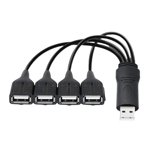 Bokcztml 4 In 1 USB Y Splitter Kabel USB Stromverzögerungskabel USB2.0 Männlich 4 USB Ladedatenübertragung Von Weiblichen Splitterkabel. Bokcztml 4 In 1 USB Y Splitter Kabel USB Stromverzögerungskabel USB2.0 Männlich 4 USB Ladedatenübertragung Von Weiblichen Splitterkabel. von Bokcztml