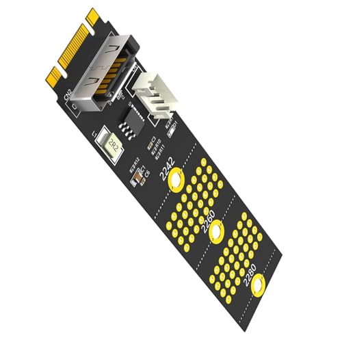 Bokcztml B+M Key Zu 2 5 Zoll Festplatten Fahrt Gehege Solid States Diskadapterkarte 7Pin Karte Für 2242 2260 2280 von Bokcztml