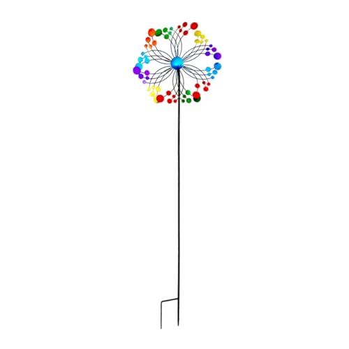 Bokcztml Dynamisch Rotierende Windmühlenspinner Für Rasen Landschaft Outdoor Dekoration Rostbeständiges Metallgartenkunst Spinner von Bokcztml