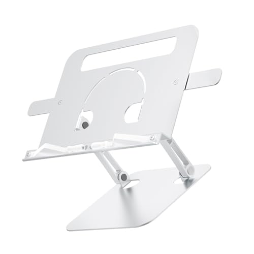 Bokcztml Einstellbare Laptop Ständer Tragbare Aluminium Risers Ergonomisch Für Schreibtisch Für Laptop Tabletten 10 17 3 Zoll Silber von Bokcztml