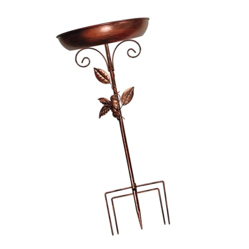 Bokcztml Outdoor Vogelbadschale Mit Vogel Und Blattdesign Für Garten Decors Robust Metallkonstruktion von Bokcztml