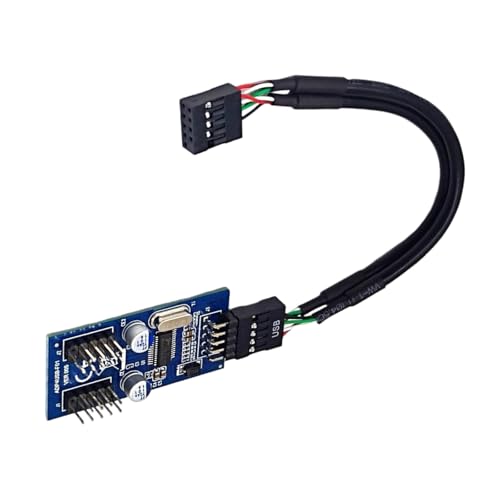 Bokcztml USB 2.0 9Pin Y Splitter 9Pin USB Header Männlich 1 Bis 2 Weibliche Erweiterung Für PC Interne Verbindung Und Geräteintegration Bokcztml USB 2.0 9Pin Y Splitter 9Pin USB Header Männlich 1 Bis 2 Weibliche Erweiterung Für PC Interne Verbindung Und Geräteintegration von Bokcztml