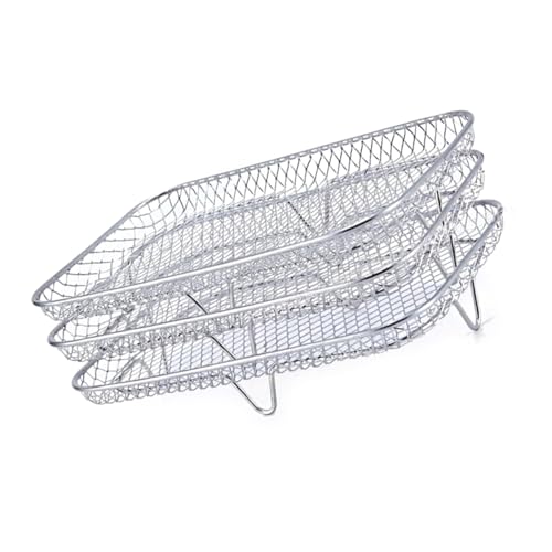 Grill Dampfgestell Food Rack Edelstahl Luft Frittierzubehör Air Fryers Rack Multilayer Racks Für Luftfritteusen von Bokcztml