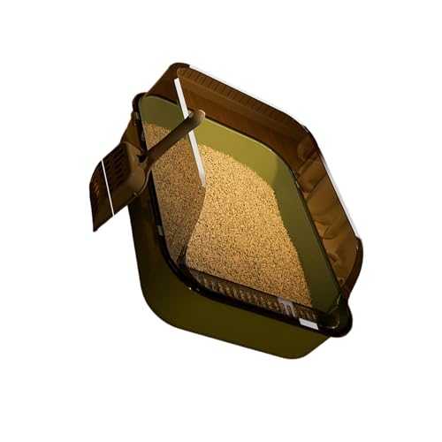 Halbgeschlossene Katzentoilette, spritzwassergeschützt, verdickte Geruchskontrolle, große Katzentoilette, für den Heimgebrauch Halbgeschlossene Katzentoilette, spritzwassergeschützt, verdickte Geruchskontrolle, große Katzentoilette, für den Heimgebrauch von Bokcztml