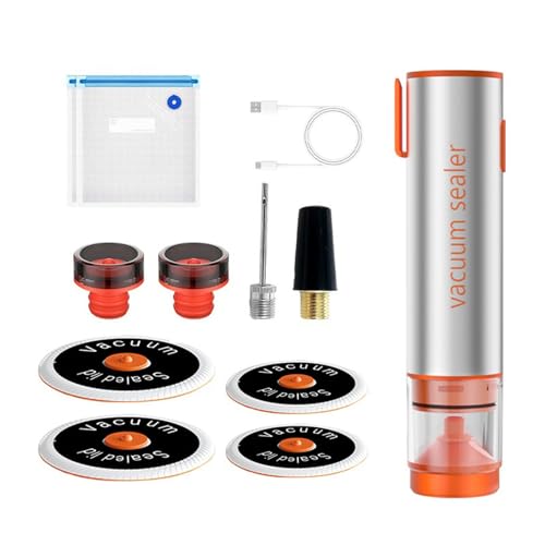 Lebensmittelversiegelungswerkzeug Glas Vakuumiergerät Einmachset Versiegelungszubehör Metalltextur Leistungsstarker Saugnapf Vakuumierer von Bokcztml