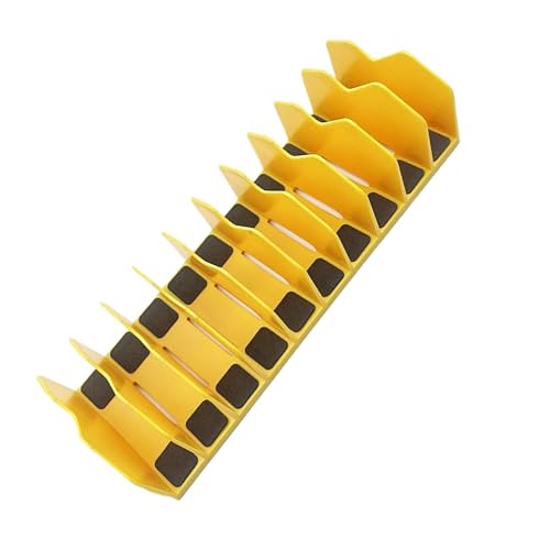 Nonslip Basiszellen Organisatoren Rack 10 Slot Tool Speicher Cutter Cutter Hammerschlüsselhalter Für Heimstudio Oder Professioneller Verwendung von Bokcztml