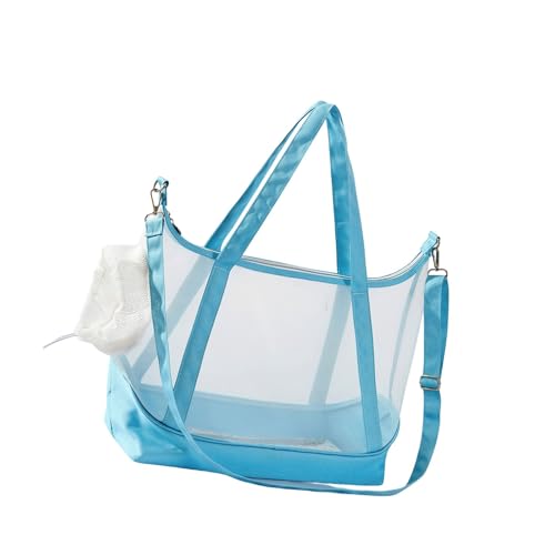 Nylon-Netz, Katzen-Reisetasche, mit transparentem Beobachtungsfeld, Nylongewebe, Tragetasche für den täglichen Spaziergang, bequeme Katzentragetasche Nylon-Netz, Katzen-Reisetasche, mit transparentem Beobachtungsfeld, Nylongewebe, Tragetasche für den täglichen Spaziergang, bequeme Katzentragetasche von Bokcztml