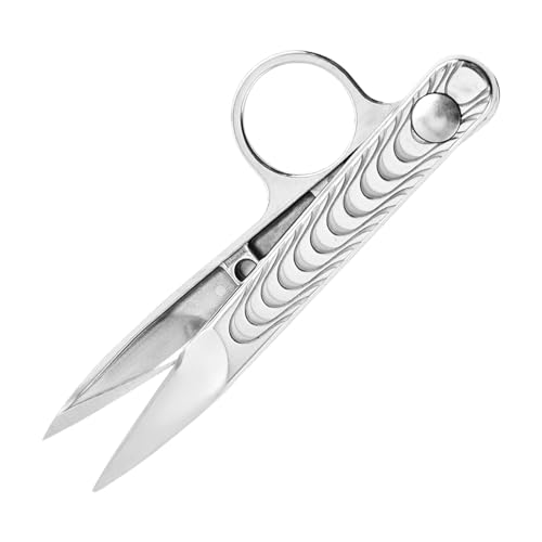 Professionelle Fadenschere aus Edelstahl für Stickereien, Kreuze, Nähen, tragbar, sicherer Kreuzmechanismus, Heimnähschere Professionelle Fadenschere aus Edelstahl für Stickereien, Kreuze, Nähen, tragbar, sicherer Kreuzmechanismus, Heimnähschere von Bokcztml