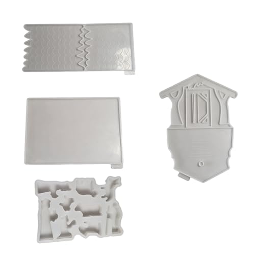 Religiöse Themengebietshaus Ornament Form Flexible Silikonform Home Dekoration Gipsform Schmuck Schmuck Werkzeug von Bokcztml
