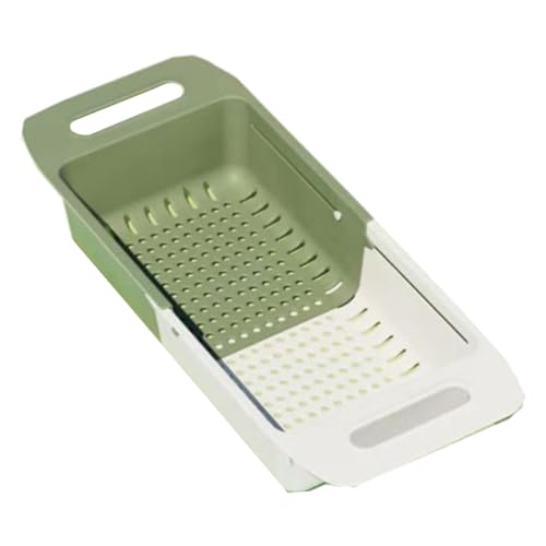 Über Dem Waschbecken Colander Plastiksieb Korb Für Obst Und Washige Wasserdichte Küchengerichtspeicherregal von Bokcztml