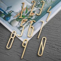 Art Deco Goldfarbe | Buchstaben Und Zahlen Messing von BokettoHouse