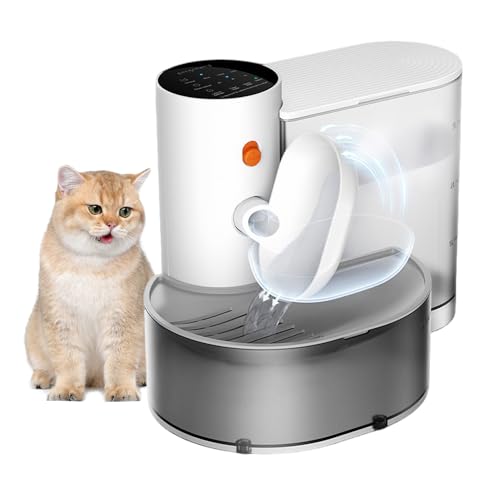 Haustier Automatischer Wasserspender, Wasserbrunnen für Katzen, 3L Intelligenter Gießwasserspender No Filter Ausgestattet mit automatischer Füllneigung, Spender Katzenwasserbrunnen von Bolam