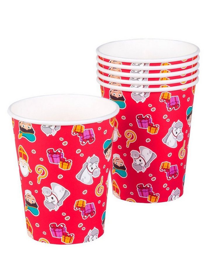 Boland Einweggläser 6 Nikolaus Pappbecher, Pappe, Mach den Advent zum Event: Partygeschirr für Nikolaus und Weihnachtsz Boland Einweggläser 6 Nikolaus Pappbecher, Pappe, Mach den Advent zum Event: Partygeschirr für Nikolaus und Weihnachtsz von Boland