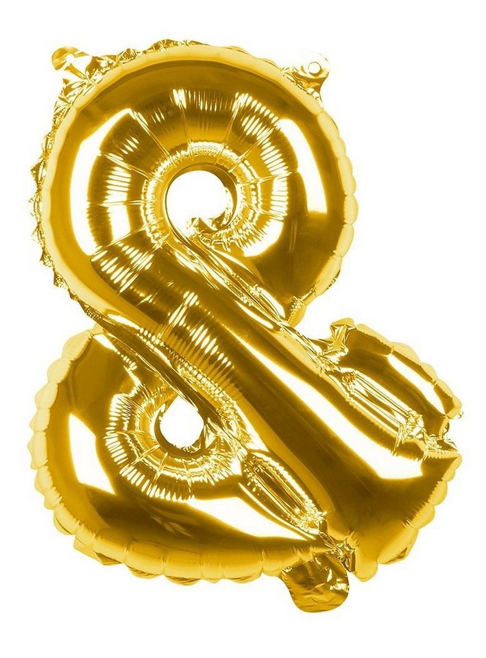 Boland Folienballon Folienballon & gold 36 cm, Ballon zur Befüllung mit Gas - für Geburtstag & Jubiläum von Boland
