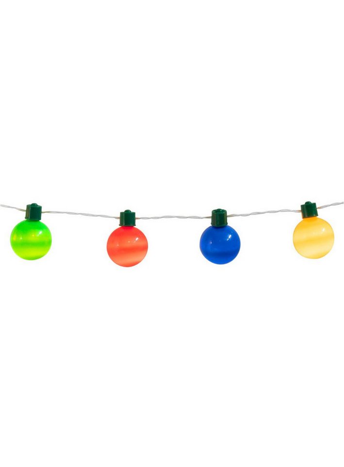 Boland Girlande Lichterkette bunte Kugeln, Kleine Lichterkette für Mottoparty, Kindergeburtstag und Event von Boland