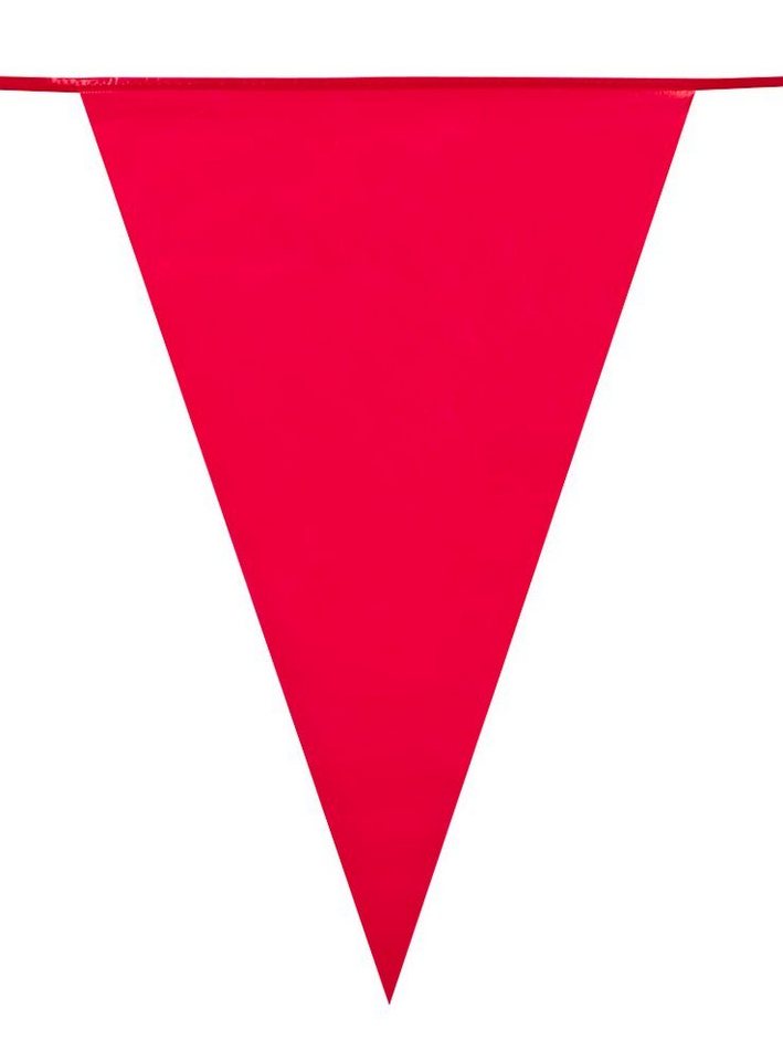 Boland Hängedekoration Rote Riesenwimpelkette 10 m, Raumdekoration für Geburtstage, Mottopartys und Events! von Boland