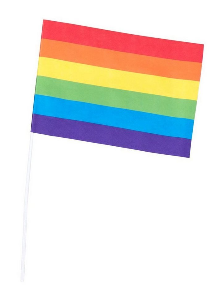 Boland Hängedekoration 6 Regenbogen Papierfahnen, Party with Pride! von Boland