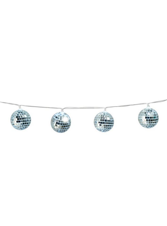 Boland Girlande Lichterkette Discokugel, Leuchtende Partydeko mit kleinem Batteriefach von Boland